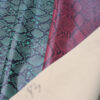 XZ73181 python snake print PVC leather for bags with embossed scale texture