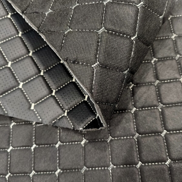 quilted automotive leather with 5mm foam