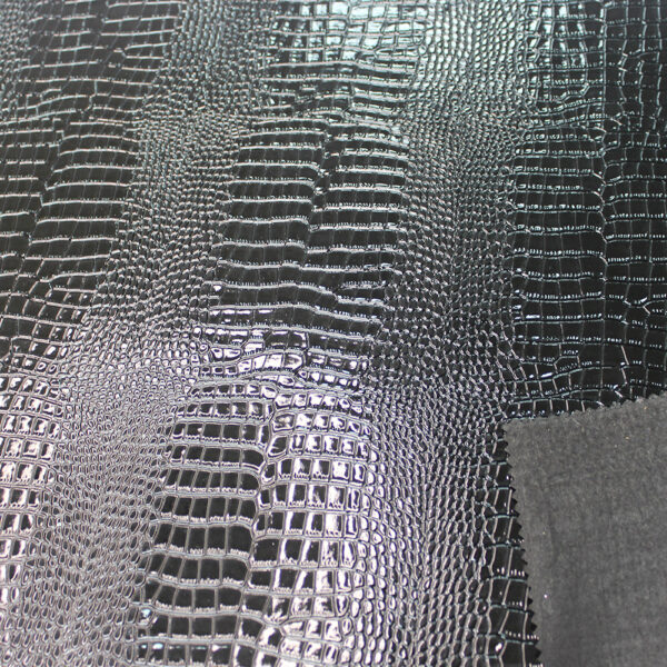 XZ73213 high-gloss crocodile embossed PVC leather for bags