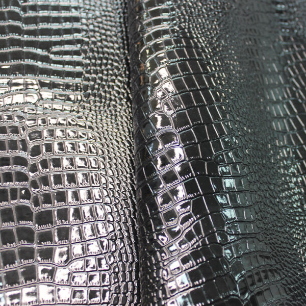 XZ73213 high-gloss crocodile embossed PVC leather for bags