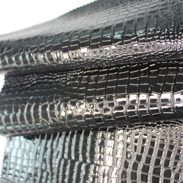 XZ73213 high-gloss crocodile embossed PVC leather for bags