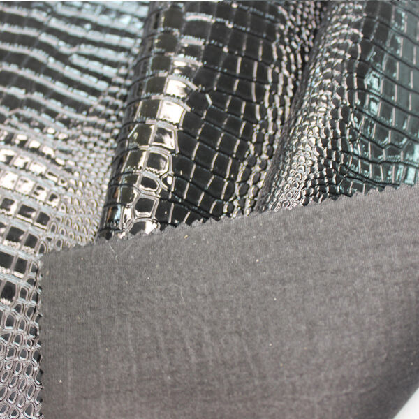 XZ73213 high-gloss crocodile embossed PVC leather for bags