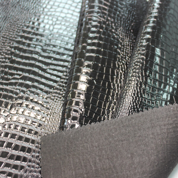 XZ73213 high-gloss crocodile embossed PVC leather for bags