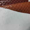 XZ73214 metallic embossed PVC leather with brushed fabric backing