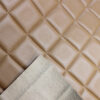 XZ73224 square stitched PVC leather with single-needle brushed fabric backing (1) XZ73224 PVC leather with single-needle brushed backing