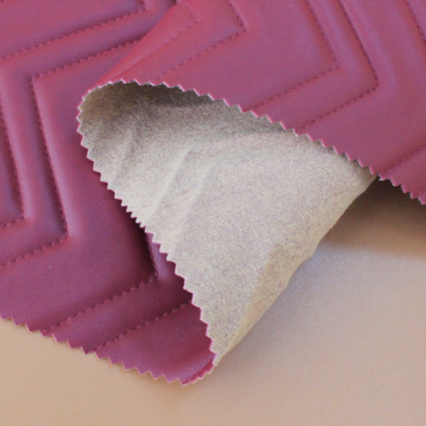 XZ73225 PVC leather with single-needle brushed backing