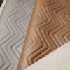 W pattern embossed PVC leather for luggage
