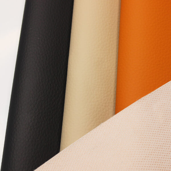 XZ73234 PVC leather with mesh fabric backing