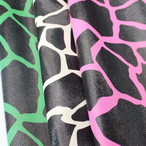 XZ73241 zebra pattern PVC leather for bags and luggage