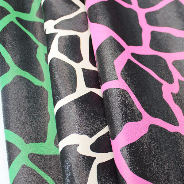 XZ73241 zebra pattern PVC leather for bags and luggage