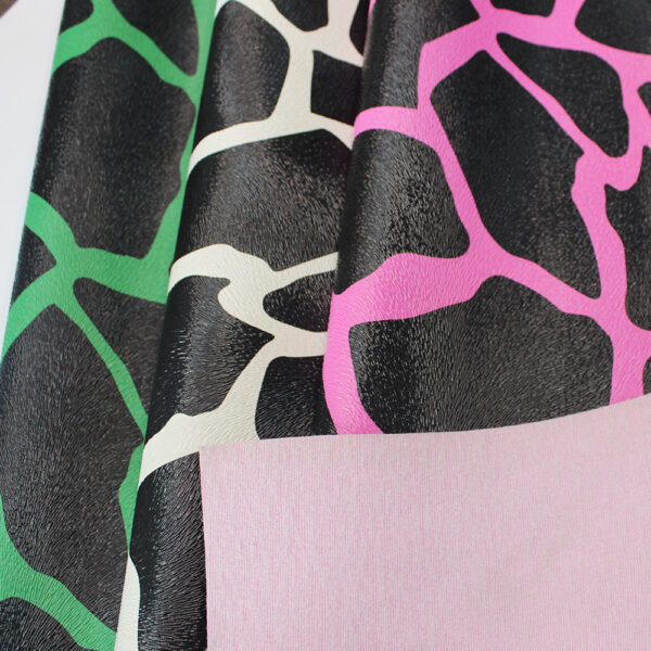 XZ73241 zebra pattern PVC leather for bags and luggage