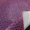 single-needle brushed fabric backing of droplet PVC leather