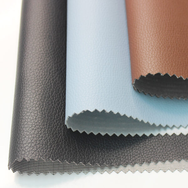 XZ73255 PVC car seat leather with knitted backing