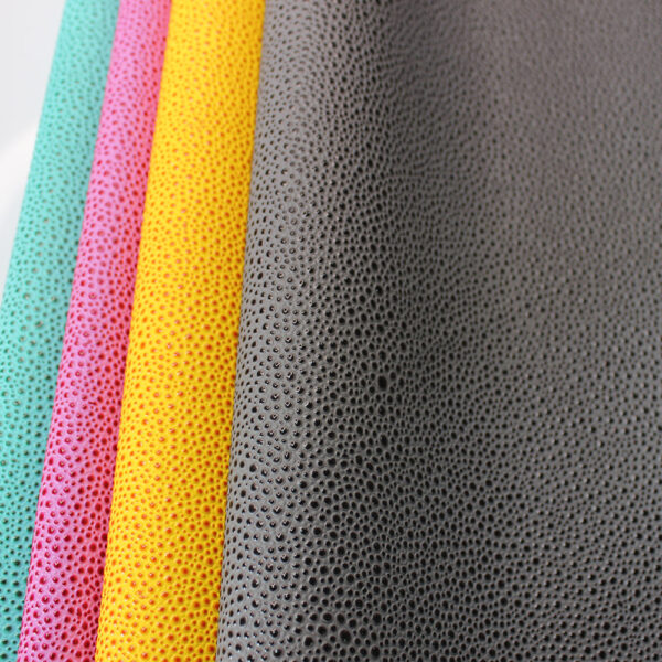 XZ73263 high-gloss stingray grain PVC leather for bags