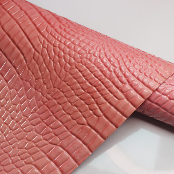 1.2mm crocodile embossed PVC leather for handbags