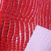 high gloss crocodile grain synthetic leather