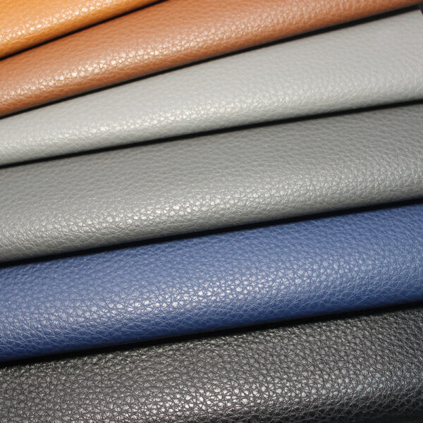 XZ73320 eco upholstery leather with recycled leather fiber backing (8) PVC leather with recycled leather fiber backing for sofas