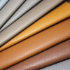 XZ73320 eco upholstery leather with recycled leather fiber backing (9) 1.4mm litchi grain PVC leather for sofa upholstery