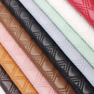 XZ73384 1.0mm diamond quilted PVC automotive leather
