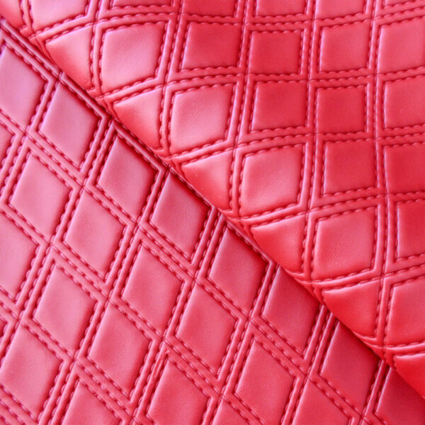 diamond quilted PVC leather for car seat upholstery