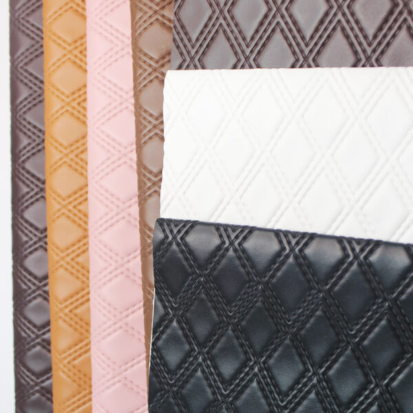 diamond stitched automotive seat leather texture