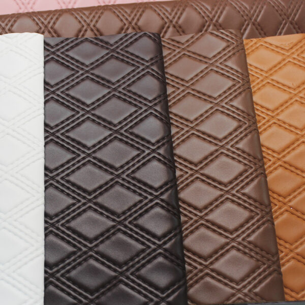 quilted PVC leather for vehicle interior panels