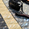 glossy automotive seat leather texture