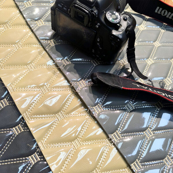glossy automotive seat leather texture