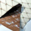 XZ73416 PVC leather with fish-scale fabric backing