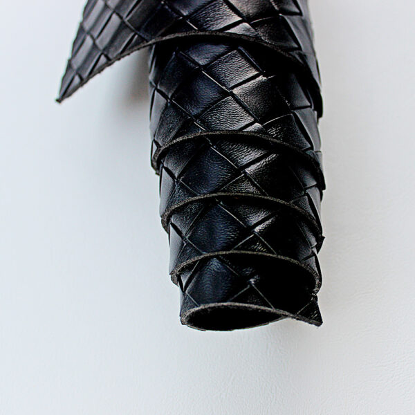 XZ73441 woven embossed PVC leather for bags