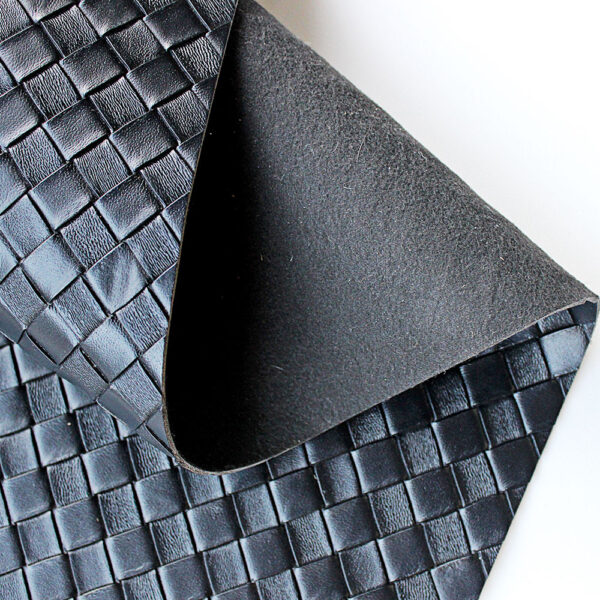 XZ73441 woven embossed PVC leather for bags