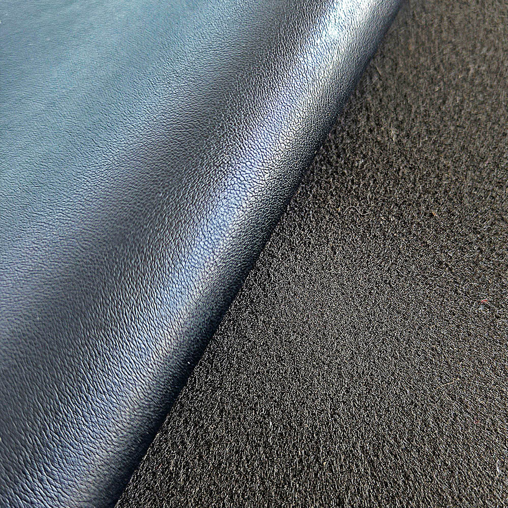 single-needle brushed backing of XZ73447 PVC leather