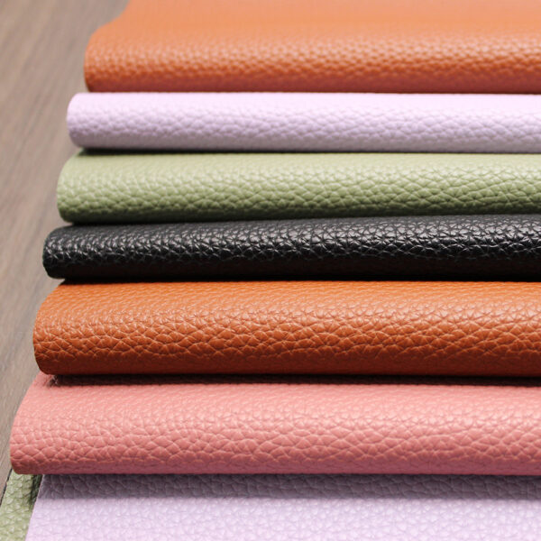1.1mm litchi grain PVC leather for sofas