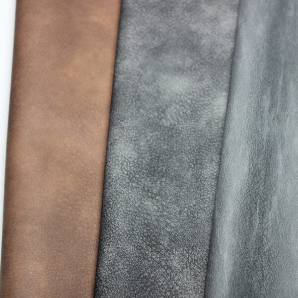 fine wrinkle grain PVC leather for jackets