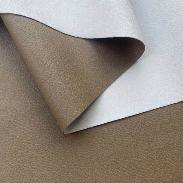 XZ73464 PVC leather with white four-way stretch backing