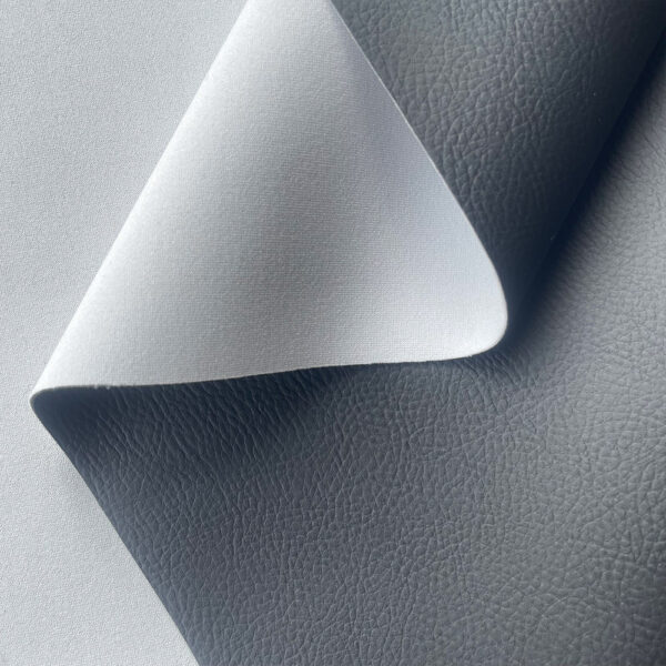 XZ73469 PVC leather with white four-way stretch backing