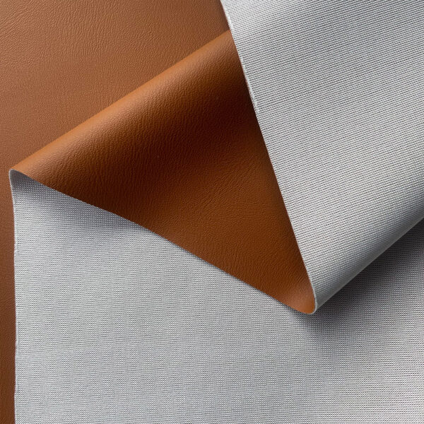 XZ73474 PVC leather with white single-sided fabric backing