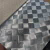 XZ73482 Basket Weave PVC Leather for Motorcycle Seats (1) basket weave embossed PVC motorcycle seat leather texture
