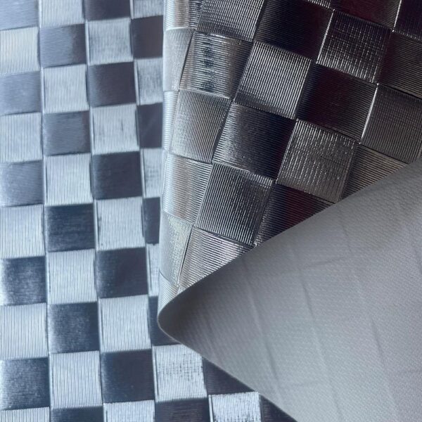 XZ73482 Basket Weave PVC Leather for Motorcycle Seats (3) embossed PVC synthetic leather for scooter seats