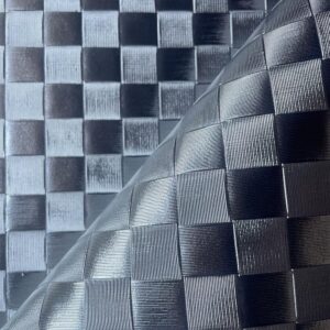XZ73482 basket weave embossed PVC leather for motorcycle seats