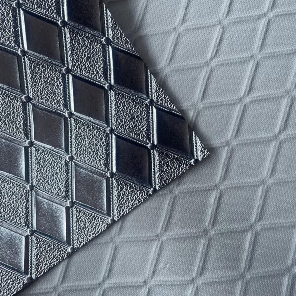 XZ73483 PVC leather with knitted fabric backing