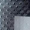 XZ73484 3D Geometric Embossed PVC Leather for Motorcycle Seats (2) 0.7mm embossed PVC leather for motorcycle saddle upholstery