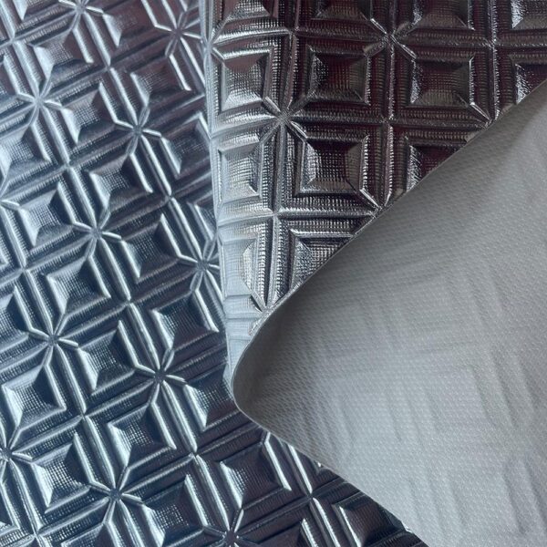 XZ73484 3D Geometric Embossed PVC Leather for Motorcycle Seats (4) XZ73484 3D geometric embossed PVC leather for motorcycle seats