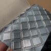 XZ73485 square grid embossed PVC leather with knitted fabric backing for motorcycle seats (1) square grid PVC motorcycle seat leather texture