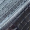 XZ73485 square grid embossed PVC leather with knitted fabric backing for motorcycle seats (4) geometric embossed PVC leather for scooter seats