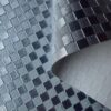 XZ73487 small checkerboard embossed PVC leather for motorcycle seats