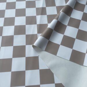 XZ73499 checkerboard PVC tablecloth leather (2) XZ73499 checkerboard printed PVC tablecloth material