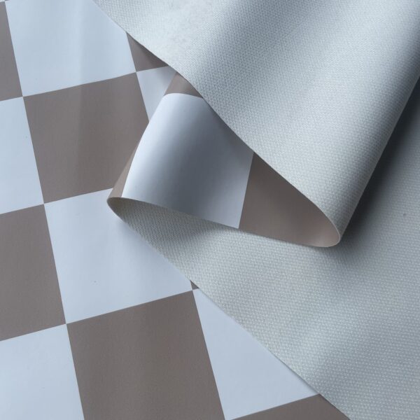 XZ73499 checkerboard PVC tablecloth leather (3) XZ73499 PVC tablecloth material with terry fabric backing
