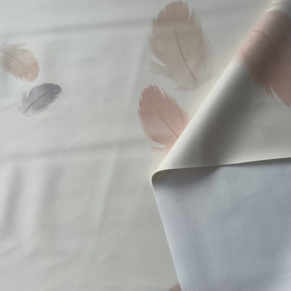feather pattern PVC material for table covers