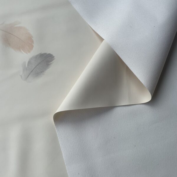 XZ73500 PVC tablecloth material with terry fabric backing